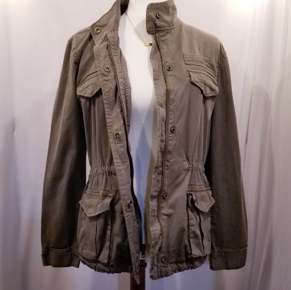 HINGE Utility Jacket Navy Green Vintage Expedition - Picture 6 of 8